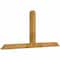 Ekena Millwork Portland Rough Sawn Timber Gable Bracket, Western Red Cedar, 72"W x 33"H x 4"D x 4"F, 11/12 Pitch GBW072X33X0404POR00RWR - alternate 2